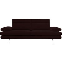 CALIA ITALIA 3-Sitzer "Toby Wing, Designsofa mit hohem Sitzkomfort, bequem und elegant", inklusive Sitztiefenverstellung, Füße in Chrom glänzend von Calia Italia