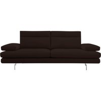 CALIA ITALIA 3-Sitzer "Toby Wing, Designsofa mit hohem Sitzkomfort, bequem und elegant", inklusive Sitztiefenverstellung, Füße in Chrom glänzend von Calia Italia