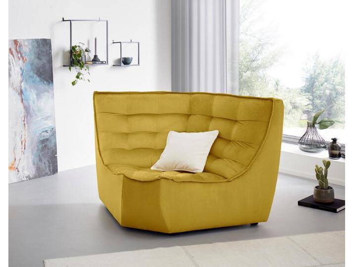 CALIA ITALIA Ecksofa Banjo, Eckelement, tolles Design und hoher Sitzkomfort frei stellbar, oder als Modulsofa mit den passenden Erweiterungselementen nutzbar von Calia-Italia