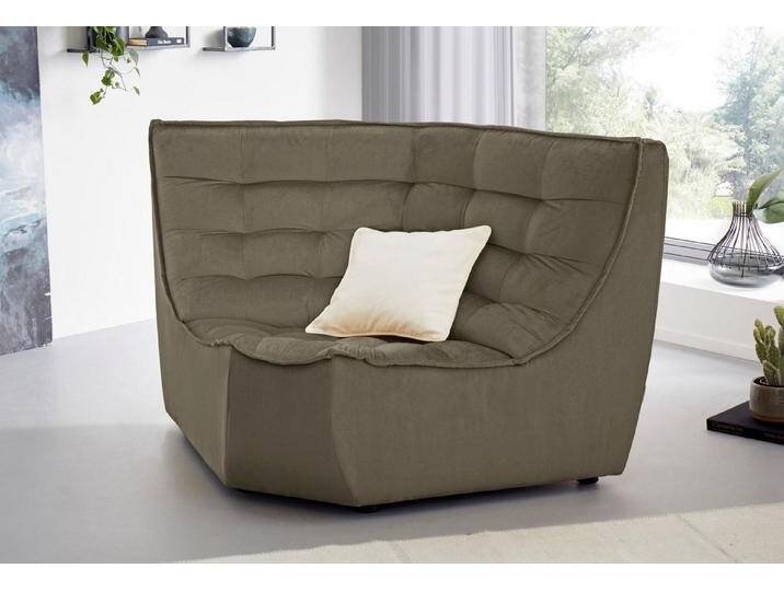 CALIA ITALIA Ecksofa Banjo, Eckelement, tolles Design und hoher Sitzkomfort frei stellbar, oder als Modulsofa mit den passenden Erweiterungselementen nutzbar von Calia-Italia
