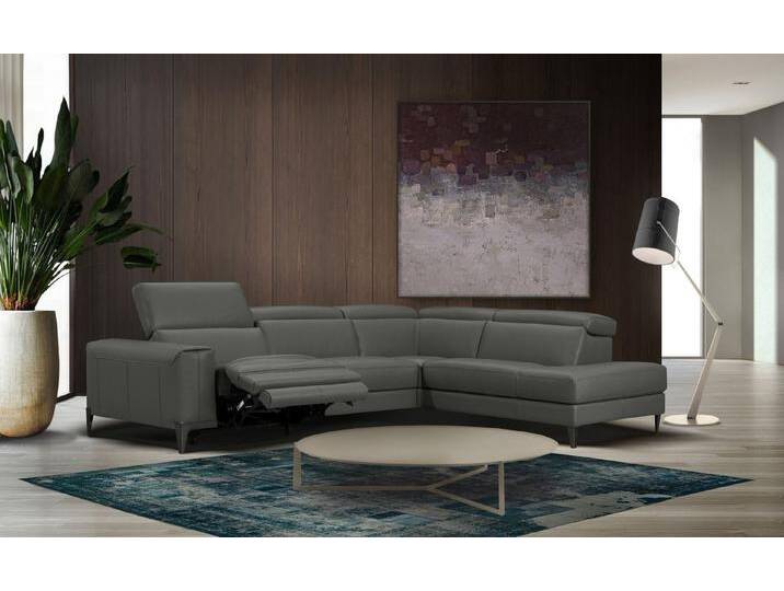 CALIA ITALIA Ecksofa Benja, Designsofa mit erstklassigen Komfortfunktionen zum Wohlfühlen, in Leder, mit elektrischer Relaxfunktion von Calia-Italia