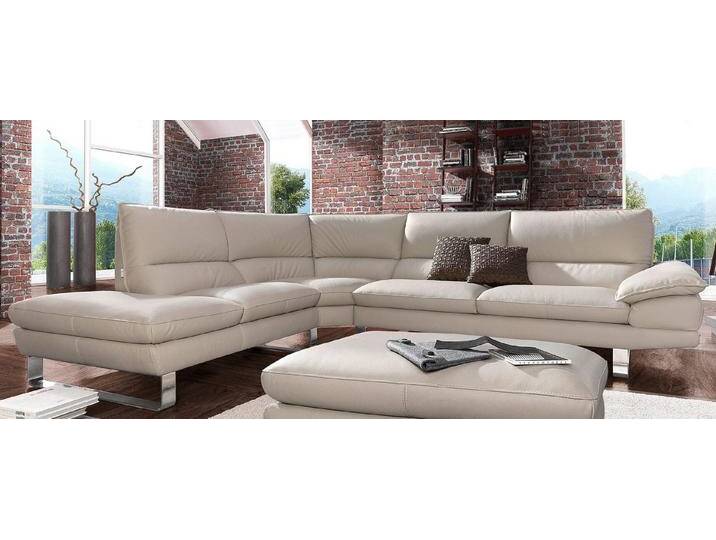CALIA ITALIA Ecksofa Dave, italienisches Designsofa mit erstklassigem Sitzkomfort, L-Form, mit tollen Lederbezügen von Calia-Italia