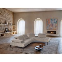 CALIA ITALIA Ecksofa "Skyline, Made in Italy, Design-Sofa, L-Form, mit Sitztiefenverstellung" verstellbare Armlehne und Kopfstütze für maximalen Komfort von Calia Italia