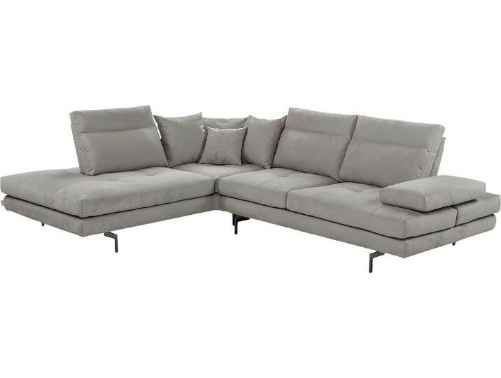 CALIA ITALIA Ecksofa Toby Wing, Komfortsofa mit Sitzkomfort der Extraklasse, L-Form, Sitztiefenverstellung, wahlw. mit Kissen-Set,Füße schwarz matt, grau CALIA ITALIA Ecksofa Toby Wing, Komfortsofa mit Sitzkomfort der Extraklasse, L-Form, Sitztiefenverstellung, wahlw. mit Kissen-Set,Füße schwarz matt, grau von Calia-Italia
