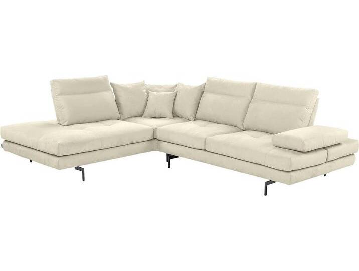 CALIA ITALIA Ecksofa Toby Wing, Komfortsofa mit Sitzkomfort der Extraklasse, L-Form, Sitztiefenverstellung, wahlw. mit Kissen-Set,Füße schwarz matt, weiß CALIA ITALIA Ecksofa Toby Wing, Komfortsofa mit Sitzkomfort der Extraklasse, L-Form, Sitztiefenverstellung, wahlw. mit Kissen-Set,Füße schwarz matt, weiß von Calia-Italia