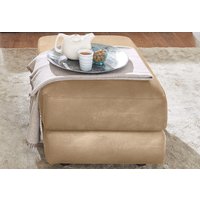 CALIA ITALIA Hocker "Gaia, in edlem Design und mit erstklassigem Sitzkomfort", aus pflegeleichtem Luxus-Microfaser Ginevra Hydro Care von Calia Italia