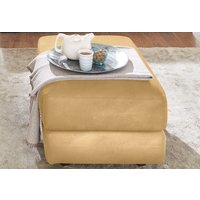 CALIA ITALIA Hocker "Gaia, in edlem Design und mit erstklassigem Sitzkomfort", aus pflegeleichtem Luxus-Microfaser Ginevra Hydro Care von Calia Italia
