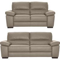 CALIA ITALIA Polstergarnitur "Gaia, hochwertige Garnitur aus 2-Sitzer und 3-Sitzer, edles Design", (Set, 2 tlg.), Ledergarnitur, in zwei hochwertigen Lederqualitäten von Calia Italia
