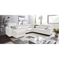 CALIA ITALIA Wohnlandschaft "CS Mambo, U-Form, Familiensofa, bequem und zeitlos", in Leder, inklusive Kopfteilverstellung von Calia Italia