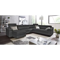 CALIA ITALIA Wohnlandschaft "CS Mambo, U-Form, Familiensofa, bequem und zeitlos", in Leder, inklusive Kopfteilverstellung von Calia Italia