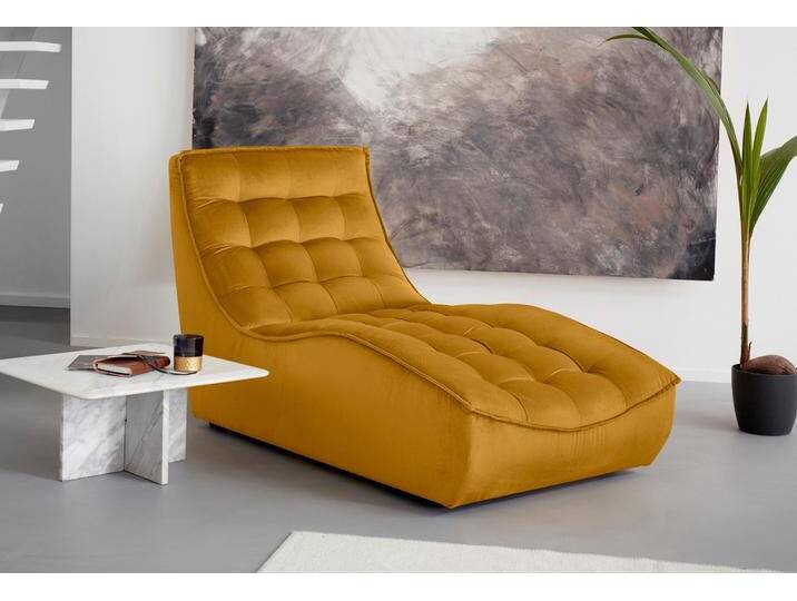 Chaiselongue CALIA ITALIA Banjo, Designsofa, erstklassiger Sitzkomfort, als Einzelelement , orange (becco doca), B:81cm H:88cm T:156cm, Sofas, oder als Modulsofa mit den passenden Erweiterungselementen stellbar von Calia-Italia