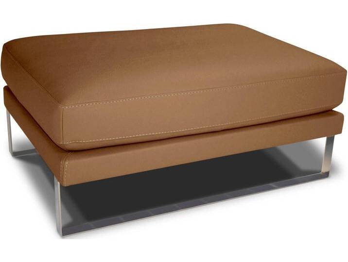 Hocker CALIA ITALIA Romeo , beige (karma 600 cuoio), B:96cm H:41cm T:70cm, AnilinLEDER Karma gewachst (echtes Rindsleder), Hocker, Lederhocker Polsterhocker von Calia-Italia