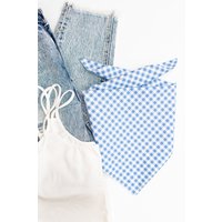 Elegantes Blaues Hundehalstuch von CalicosPet