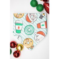 Kaffee & Donuts Weihnachten Hundehalstuch Kaffee & Donuts Weihnachten Hundehalstuch von CalicosPet