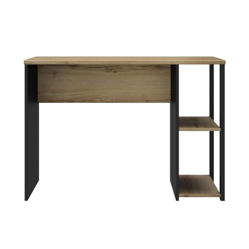 CALICOSY Bureau Industriel Avec Étagères L107 cm - Soan von Calicosy