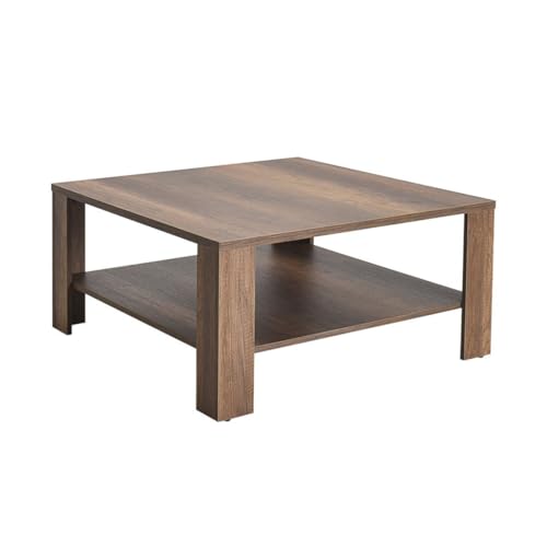 Calicosy – Couchtisch Lena L90 cm mit 1 Ablagefach – Struktur aus Melamin-Spanplatten – praktisches und modernes Design – Höhe 42 cm Calicosy – Couchtisch Lena L90 cm mit 1 Ablagefach – Struktur aus Melamin-Spanplatten – praktisches und modernes Design – Höhe 42 cm von Calicosy