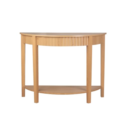Calicosy – Konsolentisch mit Welleneffekt auf 2 Ebenen – Möbel für den Eingangsbereich oder Wohnzimmer – elegantes und zeitgenössisches Design – L 100 x T 40 x H 76 cm – Kollektion Bologna von Calicosy