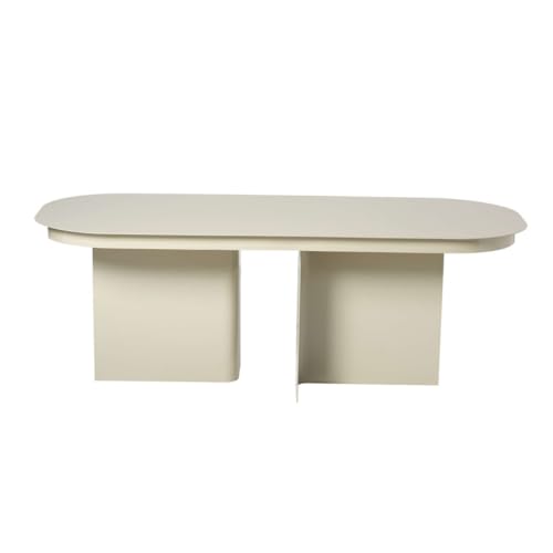 Calicosy Rechteckiger Couchtisch, 120 cm lang, mit Platte mit abgerundeten Kanten und 2 vollen Beinen – L 120 x T 44 x H 45 cm – modernes und elegantes Design – Modell Alma Calicosy Rechteckiger Couchtisch, 120 cm lang, mit Platte mit abgerundeten Kanten und 2 vollen Beinen – L 120 x T 44 x H 45 cm – modernes und elegantes Design – Modell Alma von Calicosy