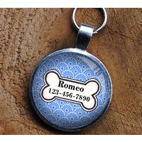 Haustier Id Tag Hellblau Gefärbt Bunte Runde Dog Von California Mutts von CaliforniaMutts