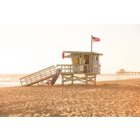 Beach Wall Art - Lifeguard Tower Art, Kalifornien Landschaftsfotografie, Natur Fine Boho Wandkunst, Moderne Wanddekoration, Strand Home Dekor von CaliforniaprintsCo