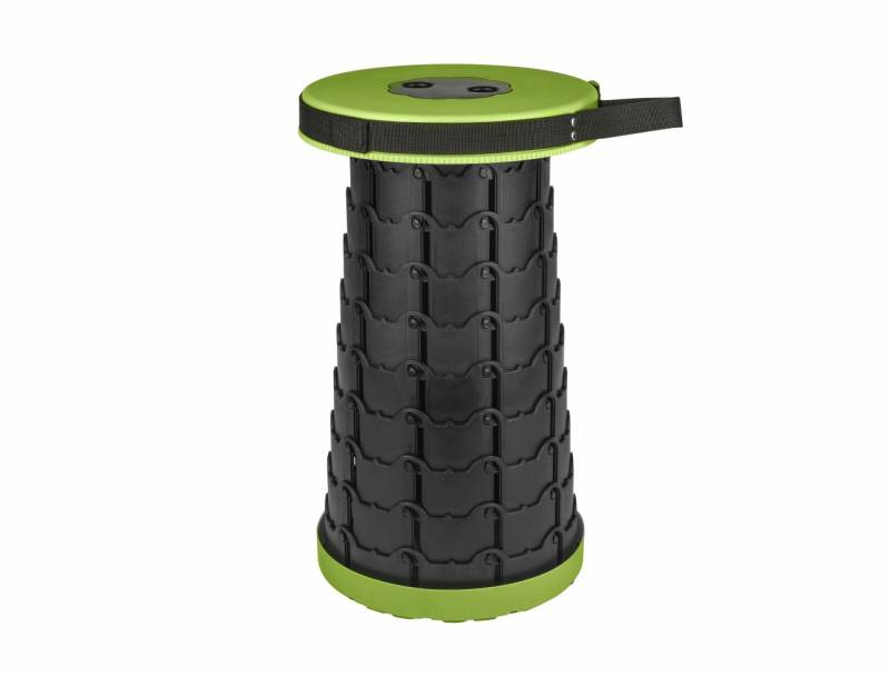 Calima Campinghocker faltbar schwarz/grün 26 x 26 cm von Calima