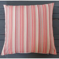 Calisini Kissenhülle Rot Streifen Ca 50x50 cm von Calisini