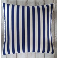 Calisini Kissenhülle Streifen Blau Weiss Ca 40x40 cm von Calisini
