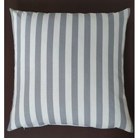 Calisini Kissenhülle Streifen Grau Weiss Ca 40x40 cm von Calisini