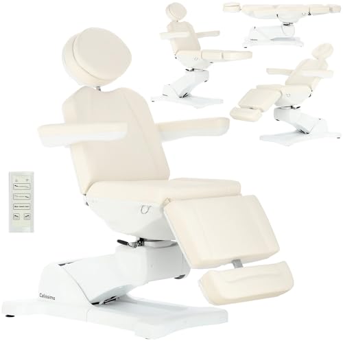 Calissimo Elektrischer Kosmetikstuhl für Kosmetiksalon Pediküre Einstellung 4 Aktuatoren Elijah von Calissimo
