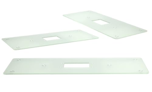 Calissimo Glasplatte für kosmetischen Manikürtisch mit Platz für Absorber von Calissimo