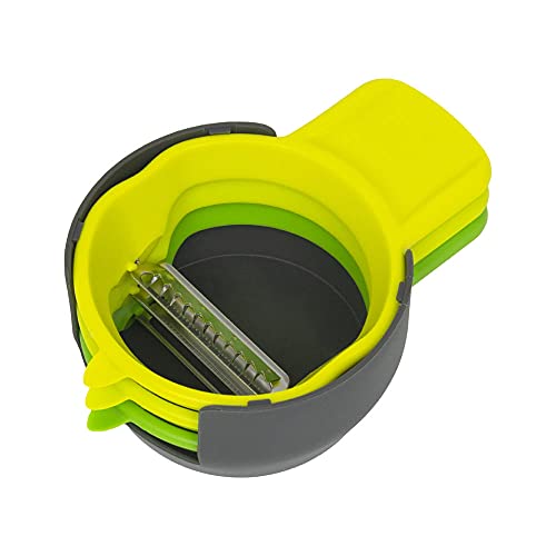 Calitek CAL133 3-teiliges Set, kompaktes Stapeldesign, robuste ABS-Griffe, Edelstahlklingen, umfasst Gemüse, Obst-und Julienne-Schäler, Plastic, Green Calitek CAL133 3-teiliges Set, kompaktes Stapeldesign, robuste ABS-Griffe, Edelstahlklingen, umfasst Gemüse, Obst-und Julienne-Schäler, Plastic, Green von Calitek