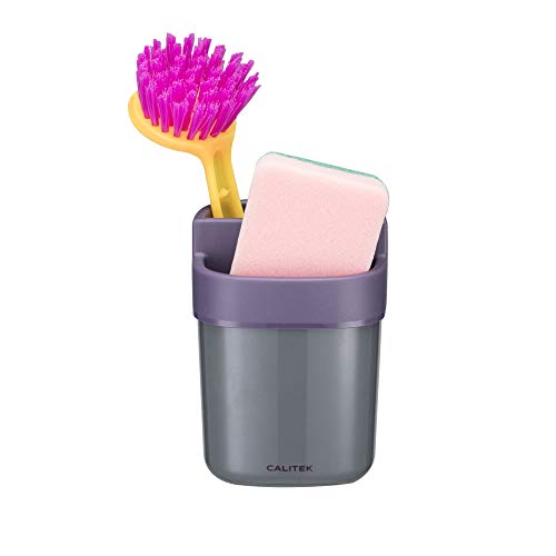 Calitek Sink Caddy 2 Compartment Kitchen Tidy Organiser for Washing up Storage Sponge and Brush Holder von Calitek