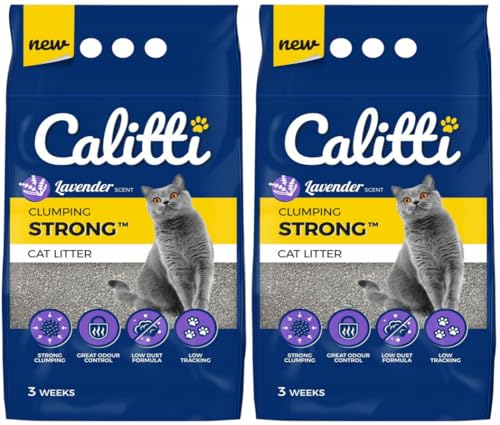 Stark Bentonit Katzenstreu Calitti Strong Lavender Biologisch Abbaubar 2x10l Stark Bentonit Katzenstreu Calitti Strong Lavender Biologisch Abbaubar 2x10l von Calitti