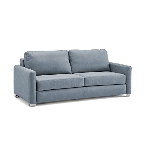 Calizza Interiors Opal Sofabett, Holz, Blau, 175 cm von Calizza Interiors