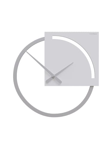 CalleaDesign 45 cm Karl weiße Wanduhr von CalleaDesign
