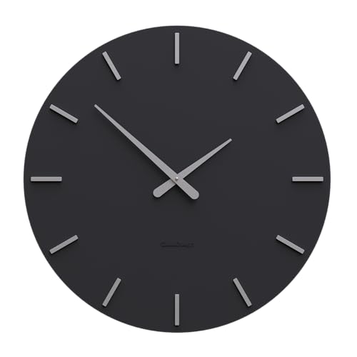 CalleaDesign 60 cm Smarty Linea Schwarze Wanduhr von CalleaDesign