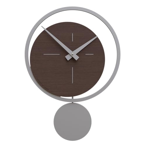CalleaDesign - Eclipse Pendeluhr, Eiche wengé von CalleaDesign