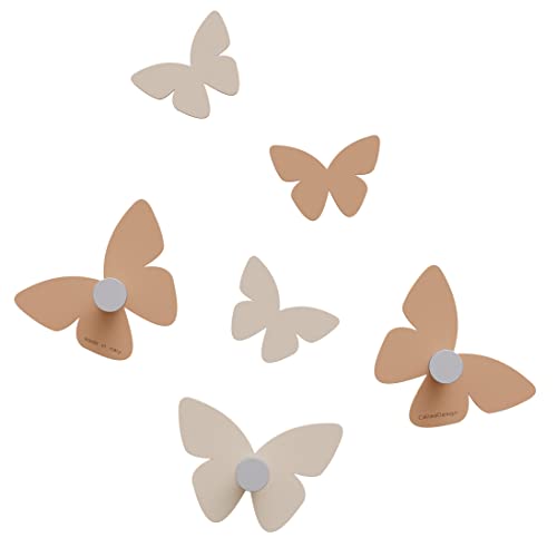 CalleaDesign Milioni di farfalle Kleiderhaken in Schmetterlingsform Abbronzato von CalleaDesign