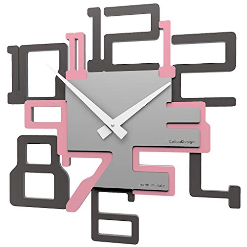 CalleaDesign - Moderne Wanduhr BGKron - Rosa von CalleaDesign