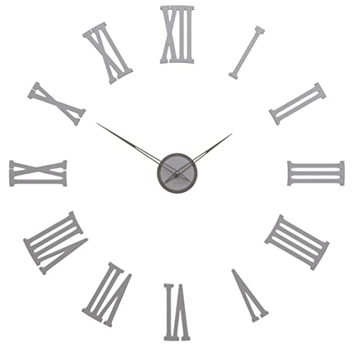 CalleaDesign Riesige Wanduhr von Vinci - 100 cm (Aluminium) von CalleaDesign