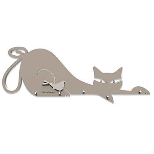CalleaDesign Schlüsselbrett Katze Taupe von CalleaDesign