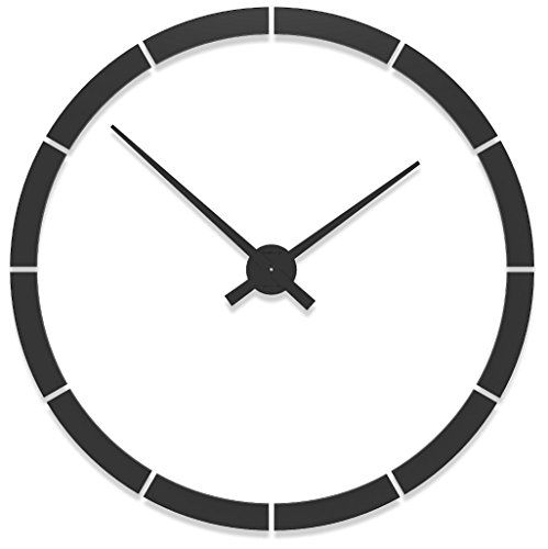 CalleaDesign - Wanduhr Giotto (100 cm), Schwarz von CalleaDesign