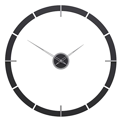 Große Wanduhr Giotto - 80 cm von CalleaDesign (schwarz) von CalleaDesign