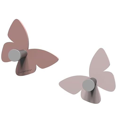 Calleadesign Milioni di farfalle Kleiderhaken in Schmetterlingsform Rosa Nuvola von CalleaDesign