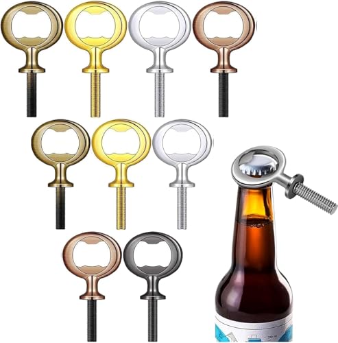 Callstick 10 StüCke Metall FlaschenöFfner Rohlinge Edelstahl FlaschenöFfner EinsäTze Satz Gewinde BieröFfner Hardware von Callstick