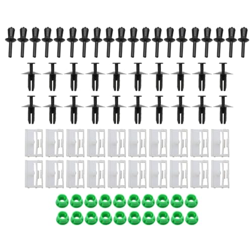 Callume 80 Stück Einstiegsleisten-Clips,Befestigungsclip-Set,Seitenschweller für BMW 3er E36 E46 E90 1990-2011 51118174185,51711932996,51712234032 von Callume