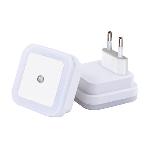 CalmGeek 1 STÜCKE Wandmontierte Sensor Nachtlicht Automatische Ein/Aus LED Sensor Lichter Stecker in Wandleuchte Treppenlampe für Treppenhaus Badezimmer Kinderzimmer Garage Schrank Schlafzimmer von CalmGeek