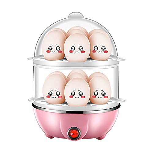 CalmGeek Eierkocher 14 Eier Kapazität Hart gekochter Elektrischer Anti-Trocken-Eierkocher mit 40 ml Messbecher Dampfgemüse von CalmGeek
