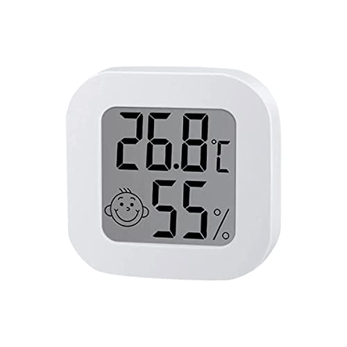 Digitales Hygrometer Innen Hygrometer Klein Thermometer Feuchtigkeitsmesser Monitor mit Temperatur -10℃-70℃ (14℉-158℉) und Luftfeuchtigkeit 10% RH-99% RH Sensor von CalmGeek