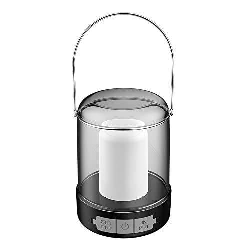 CalmGeek Tragbares Campinglicht Multifunktionale Outdoor Nachtlichter TypC Lade und USB Ausgangsschnittstelle Drei Lichtmodi IPX4 Wasserdichte Zeltlichter(1200 mAh) von CalmGeek
